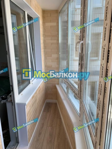 Отделка балконов в Климовске | Отделка балконов и лоджий и обшивка под ключ в МосБалкон