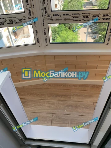 Отделка балконов в Климовске | Отделка балконов и лоджий и обшивка под ключ в МосБалкон