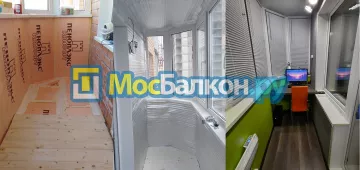 Заказать балкон в Климовске цена от 1320 руб | Остекление балконов и лоджий МосБалкон