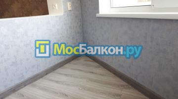 Остекление балкона с утеплением и отделкой +  покраской стен