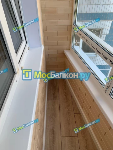 Отделка балконов в Климовске | Отделка балконов и лоджий и обшивка под ключ в МосБалкон