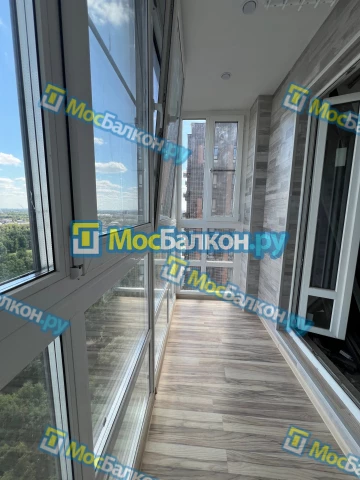 Панорамное остекление заказать под ключ по выгодной цене в Климовске от компании МосБалкон