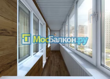 Отделка балконов в Климовске | Отделка балконов и лоджий и обшивка под ключ в МосБалкон