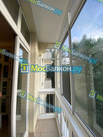 Панорамное остекление заказать под ключ по выгодной цене в Климовске от компании МосБалкон
