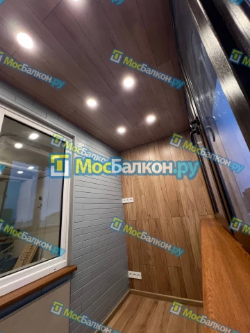 Отделка балконов в Климовске | Отделка балконов и лоджий и обшивка под ключ в МосБалкон